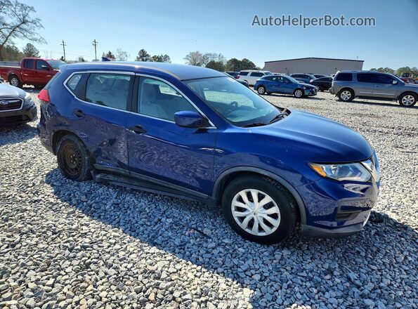 KNMAT2MT8HP584680 2017 NISSAN ROGUE Blue Przód prawy