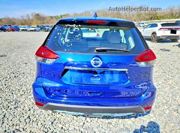 KNMAT2MT8HP584680 2017 NISSAN ROGUE Blue Widok z tyłu