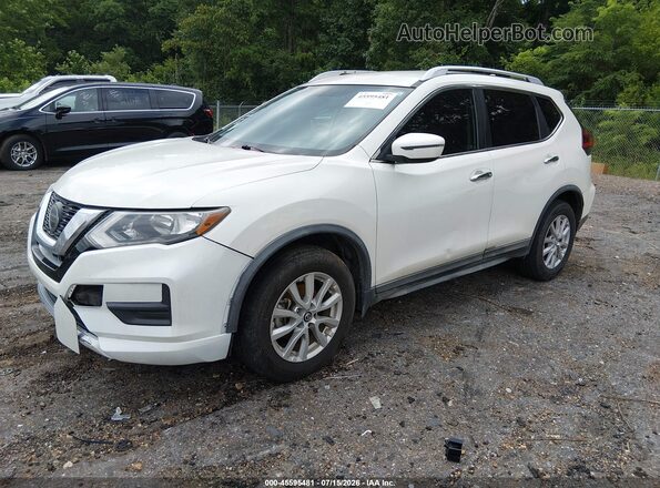 KNMAT2MT8JP564676 2018 NISSAN ROGUE White წინა მარცხენა ხედი სამი მეოთხედიდან