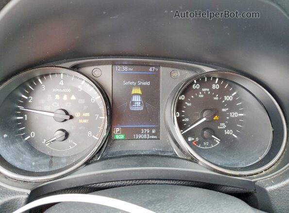 KNMAT2MT8JP568419 2018 NISSAN ROGUE Blue Instrument cluster view