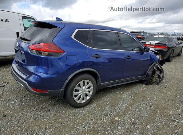KNMAT2MT8JP568419 2018 NISSAN ROGUE Blue Rear right