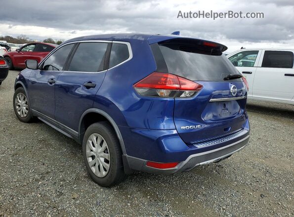 KNMAT2MT8JP568419 2018 NISSAN ROGUE Blue Rear left