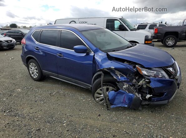 KNMAT2MT8JP568419 2018 NISSAN ROGUE Blue Front right