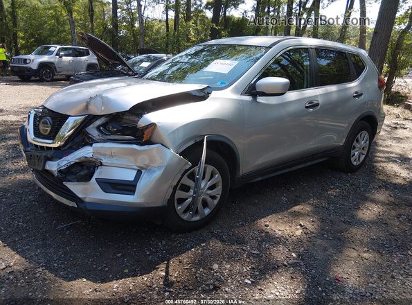 KNMAT2MT8JP617652 2018 NISSAN ROGUE Silver წინა მარცხენა ხედი სამი მეოთხედიდან