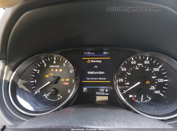 KNMAT2MT8JP617652 2018 NISSAN ROGUE Silver უკანა სავარძლების ხედი