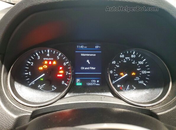 KNMAT2MT8LP511088 2020 NISSAN ROGUE Black Սարքավորումների վահանակի տեսք