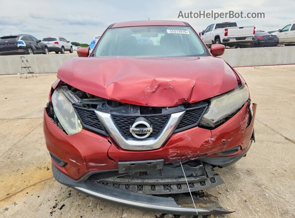 KNMAT2MT9GP613926 2016 NISSAN ROGUE Red Vista frontal
