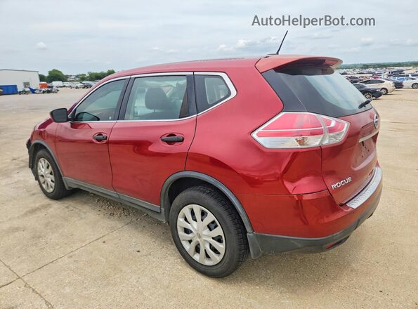 KNMAT2MT9GP613926 2016 NISSAN ROGUE Red Trasero izquierdo