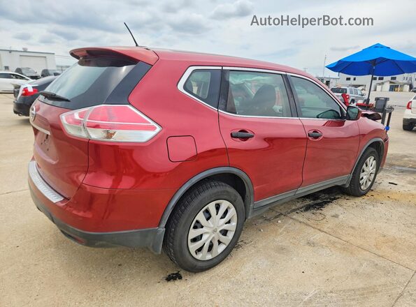 KNMAT2MT9GP613926 2016 NISSAN ROGUE Red Trasero derecho