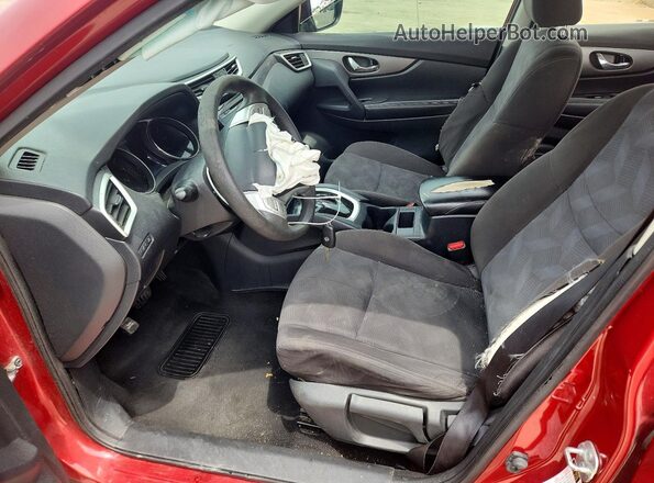 KNMAT2MT9GP613926 2016 NISSAN ROGUE Red Vista interior delantera