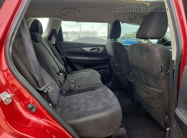 KNMAT2MT9GP613926 2016 NISSAN ROGUE Red Vista interior trasera