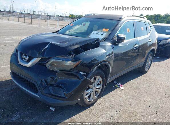 KNMAT2MT9GP621945 2016 NISSAN ROGUE Black Przód lewy