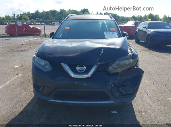 KNMAT2MT9GP621945 2016 NISSAN ROGUE Black Widok zestawu wskaźników