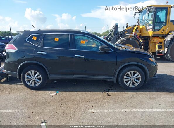 KNMAT2MT9GP621945 2016 NISSAN ROGUE Black Widok wnętrza z tyłu
