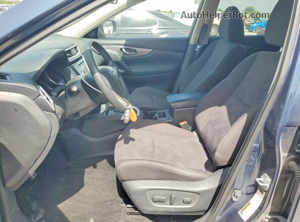 KNMAT2MT9GP667503 2016 NISSAN ROGUE Blue Front interior view