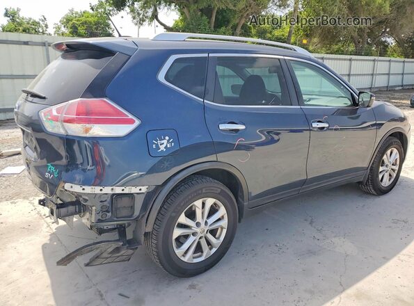 KNMAT2MT9GP667503 2016 NISSAN ROGUE Blue Rear right