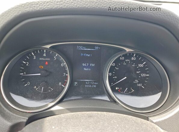 KNMAT2MT9GP667503 2016 NISSAN ROGUE Blue Instrument cluster view