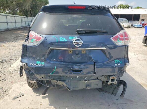 KNMAT2MT9GP667503 2016 NISSAN ROGUE Blue Rear view