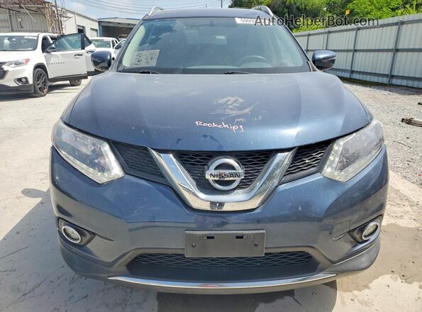 KNMAT2MT9GP667503 2016 NISSAN ROGUE Blue Front view