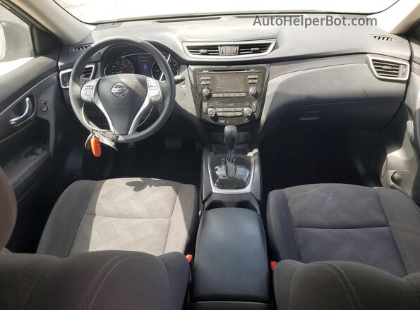 KNMAT2MT9GP667503 2016 NISSAN ROGUE Blue Dashboard view