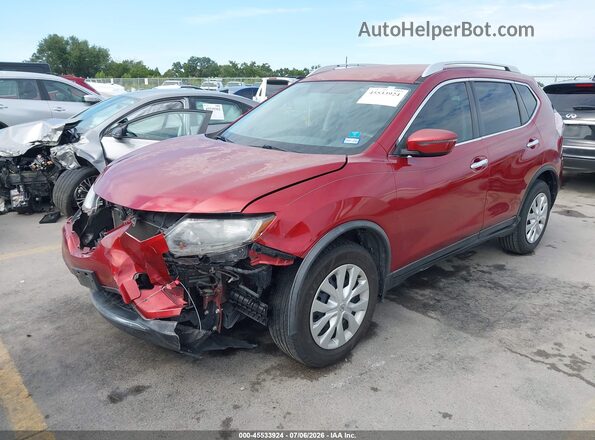 KNMAT2MT9GP709877 2016 NISSAN ROGUE Red Przód lewy