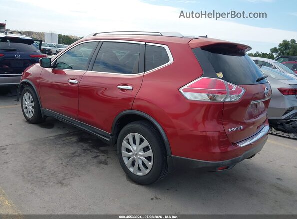 KNMAT2MT9GP709877 2016 NISSAN ROGUE Red Tył lewy