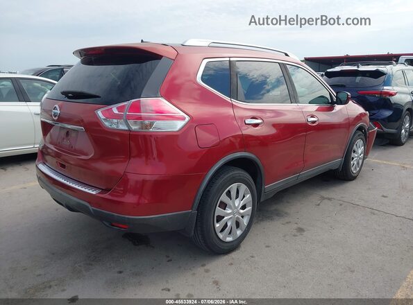 KNMAT2MT9GP709877 2016 NISSAN ROGUE Red Tył prawy