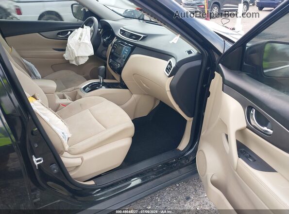 KNMAT2MT9GP716831 2016 NISSAN ROGUE Black Widok wnętrza z przodu