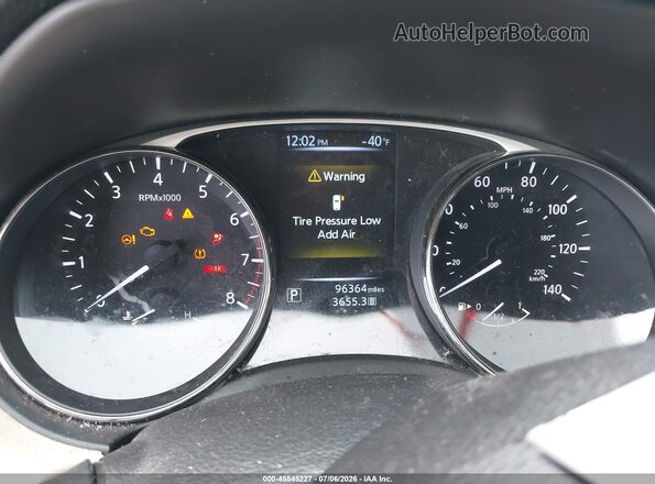 KNMAT2MT9GP716831 2016 NISSAN ROGUE Black Widok tylnych siedzeń