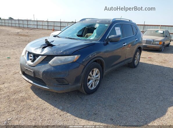 KNMAT2MT9GP723312 2016 NISSAN ROGUE Dark Blue Front left