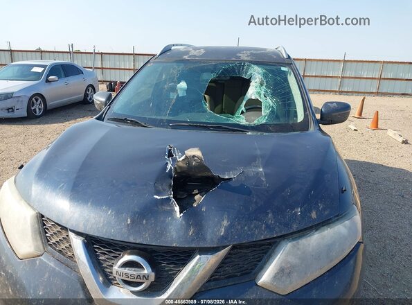 KNMAT2MT9GP723312 2016 NISSAN ROGUE Dark Blue Front view