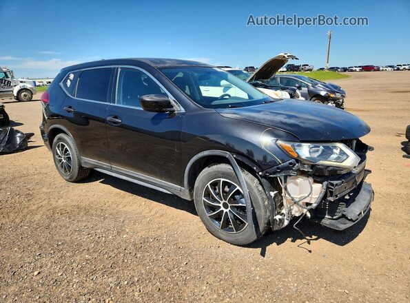 KNMAT2MT9HP533172 2017 NISSAN ROGUE Black Przód prawy