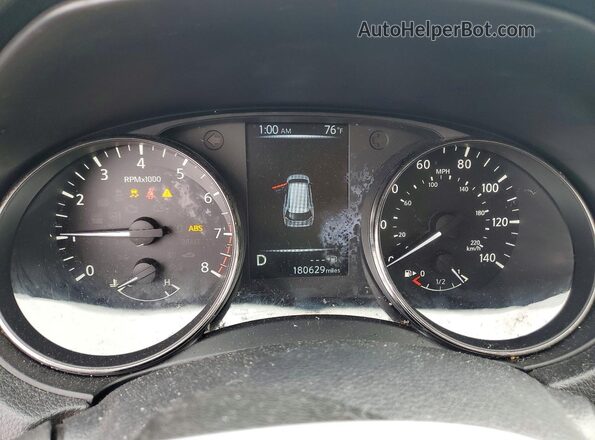 KNMAT2MT9HP562641 2017 NISSAN ROGUE Gray Սարքավորումների վահանակի տեսք