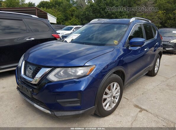 KNMAT2MT9HP575468 2017 NISSAN ROGUE Синий Передняя левая четверть