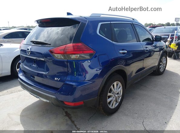 KNMAT2MT9HP575468 2017 NISSAN ROGUE Синий Задняя правая четверть