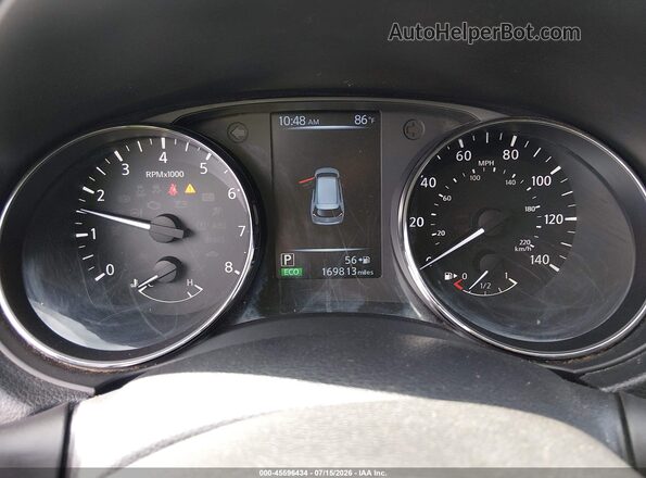KNMAT2MT9HP575468 2017 NISSAN ROGUE Синий Вид задних сидений