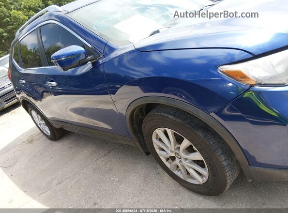 KNMAT2MT9HP575468 2017 NISSAN ROGUE Синий Вид задней части салона