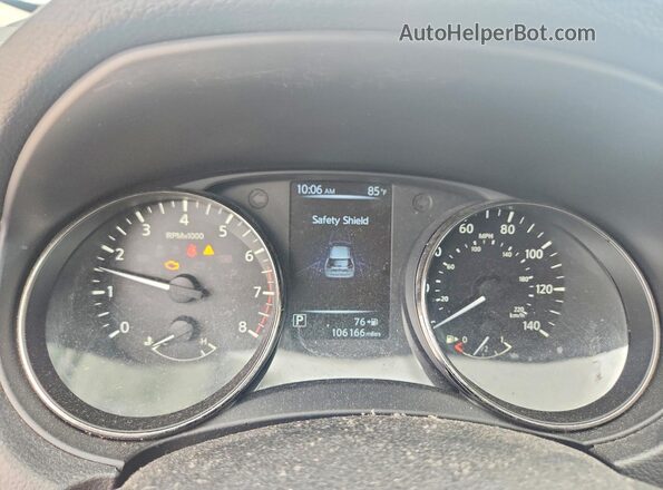 KNMAT2MT9HP603057 2017 NISSAN ROGUE Серебряный Вид щитка приборов