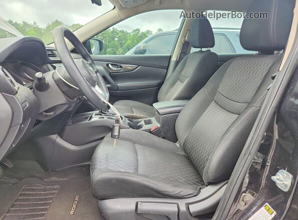 KNMAT2MT9JP602223 2018 NISSAN ROGUE Black Widok wnętrza z przodu