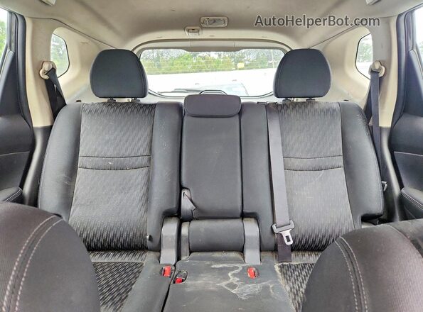 KNMAT2MT9JP602223 2018 NISSAN ROGUE Black Widok tylnych siedzeń
