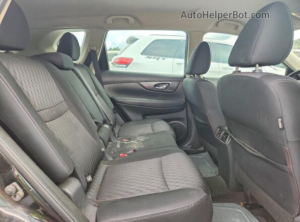 KNMAT2MT9JP602223 2018 NISSAN ROGUE Black Widok wnętrza z tyłu