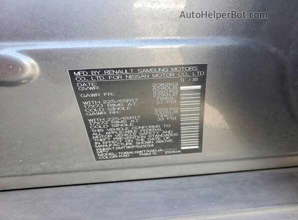 KNMAT2MT9KP521014 2019 NISSAN ROGUE Charcoal Engine compartment view
