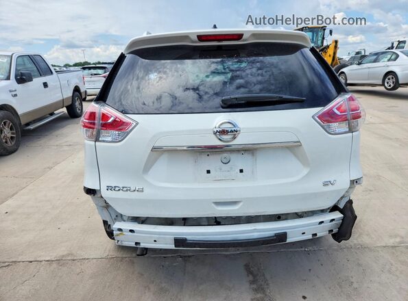 KNMAT2MTXGP634221 2016 NISSAN ROGUE White Вид ззаду
