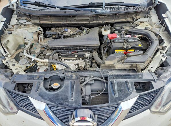 KNMAT2MTXGP634221 2016 NISSAN ROGUE White Вид підкапотного простору