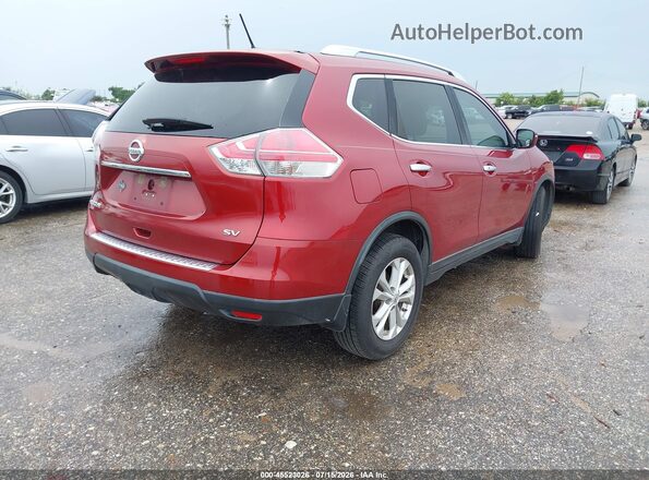KNMAT2MTXGP647034 2016 NISSAN ROGUE Красный Задняя правая четверть