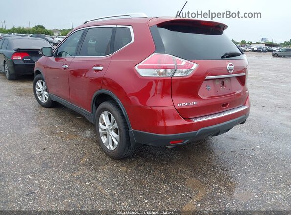 KNMAT2MTXGP647034 2016 NISSAN ROGUE Красный Задняя левая четверть