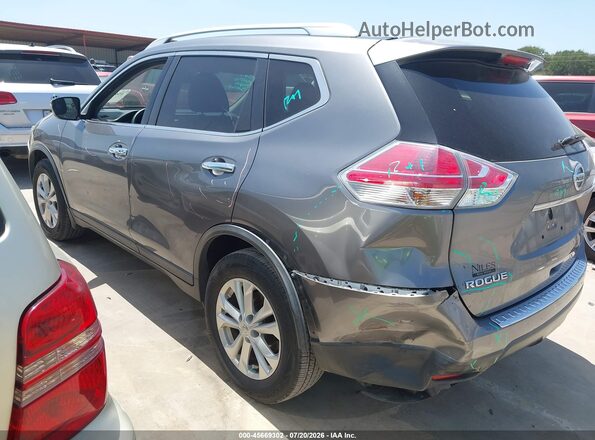 KNMAT2MTXGP689283 2016 NISSAN ROGUE Gray Задня ліва чверть