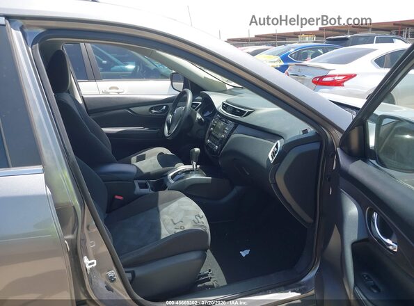 KNMAT2MTXGP689283 2016 NISSAN ROGUE Gray Вид салону спереду