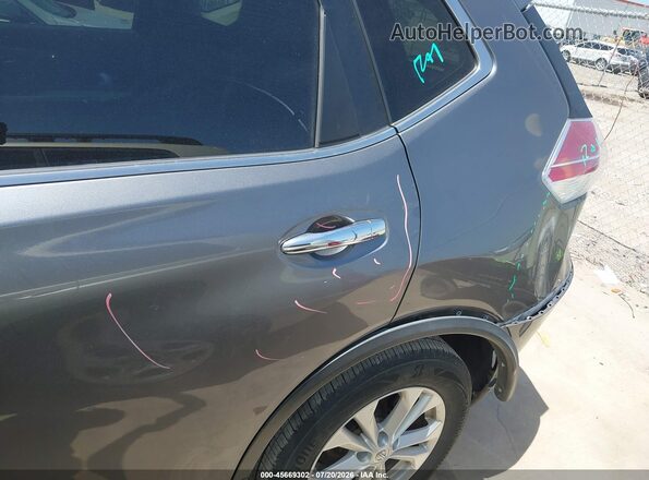 KNMAT2MTXGP689283 2016 NISSAN ROGUE Gray Вид спереду