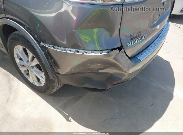 KNMAT2MTXGP689283 2016 NISSAN ROGUE Gray Вид щитка приладів
